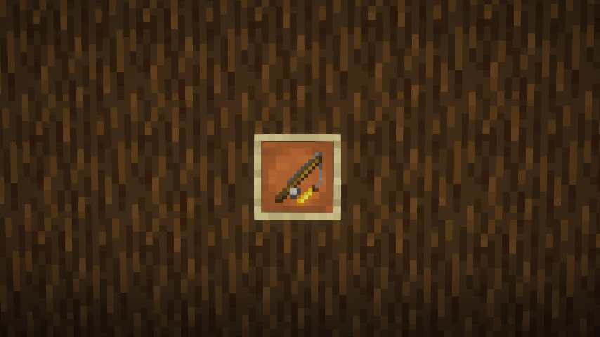 Golden Carrot on a Stick in an Item Frame
